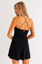 ALLEGRA HALTER MINI DRESS - Ecozini
