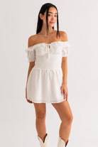 CAROLINA OFF SHOULDER MINI DRESS - Ecozini