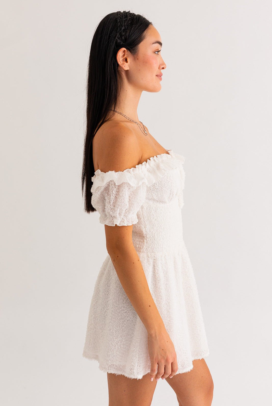 CAROLINA OFF SHOULDER MINI DRESS - Ecozini
