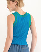 CORALIE CONTRAST RIB TANK - Ecozini