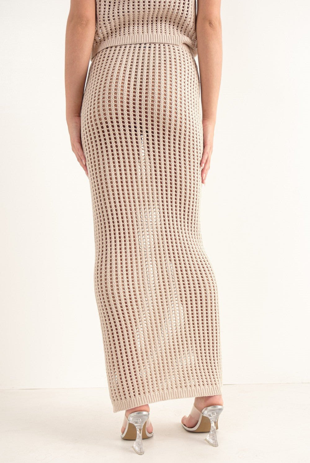 COVE CROCHET KNIT MAXI SKIRT - Ecozini