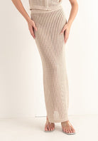 COVE CROCHET KNIT MAXI SKIRT - Ecozini