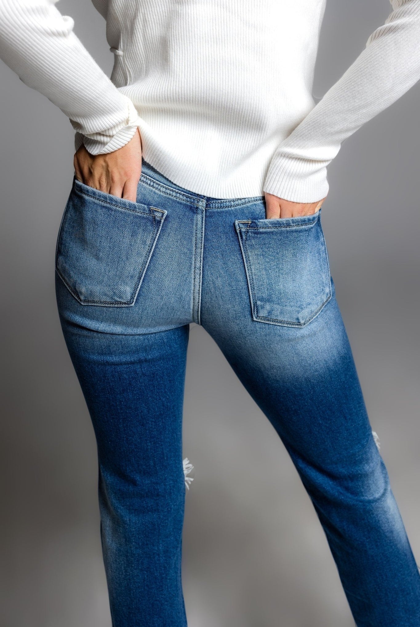 JORDYN HI RISE SLIM STRAIGHT JEAN - Ecozini