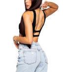 KAYA DOUBLE STRAP NYLON CROP - Ecozini