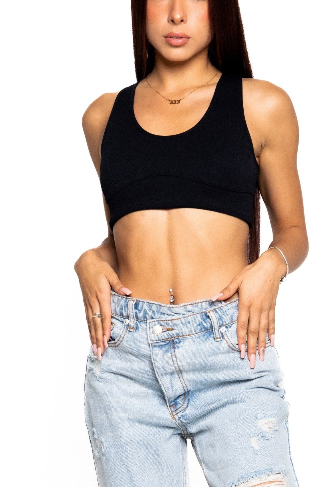 KAYA DOUBLE STRAP NYLON CROP - Ecozini