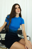 LAKEN OMBRE KNIT MINI DRESS - Ecozini