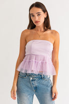 LAVENDER HAZE TUBE TOP - Ecozini