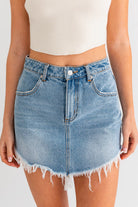 MARIN HIGH WAIST DENIM SKIRT - Ecozini