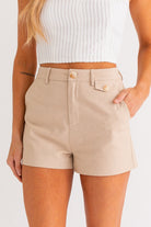 NELL HIGH WAIST SHORTS - Ecozini