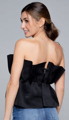 NINA RUFFLE TUBE TOP - Ecozini