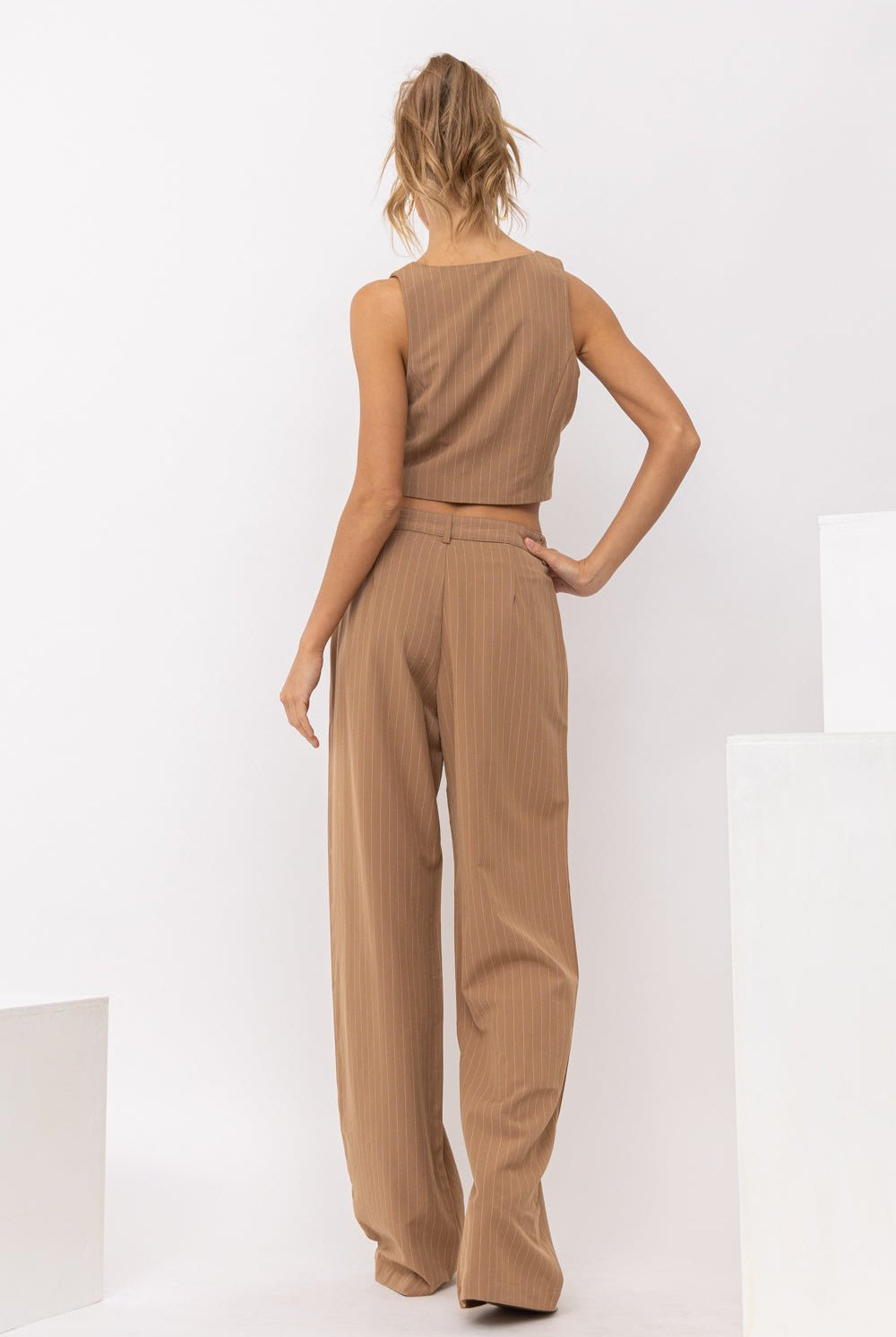 PENNY PINSTRIPE VEST - Ecozini