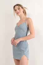 SAVANNAH DENIM MINI DRESS - Ecozini