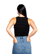 SERENITY HIGH NECK RIB TANK - Ecozini