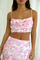 Sofia Floral Crop Top & Midi Skirt Set - Ecozini