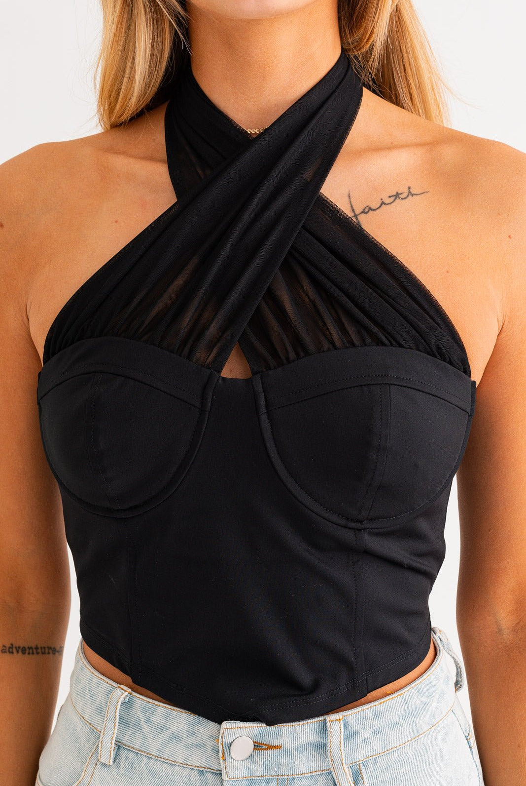 TELL ALL HALTER CORSET - Ecozini