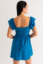 WAVERLY RUFFLE BABYDOLL DRESS - Ecozini